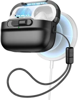 Pulse FD4894240172643-2 Esr  halolock magsafe airpods pro 2 tartó - fekete airpods pro 2 tok kép