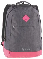 Pulse SZÜRKE-PINK Hátizsák, notebook tartóval,  