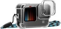 Puluz 10 / 11 Case with lens cap and neck strap  for gopro hero 9 / 10 / 11 kép
