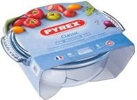 Pyrex 203041 Irresistible kerek sütőtál , üveg fedővel 4,9 l kép