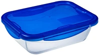 Pyrex 203208 Cook & go tégla sütőtál, műanyag fedővel 30x23x9cm 3,3l kép