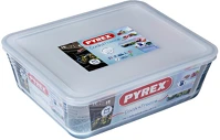 Pyrex 203232 Cook & freeze téglalap sütőtál, műanyag tetővel 27x22x9 cm 4l kép