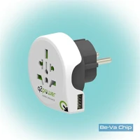 Q2power 1.10011 Q2 power q2we-usb világ - európa usb utazó adapter kép