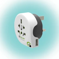 Q2power TO UK USB Utazóadapter world to uk usb
