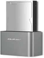 Qoltec 50315 Dokkoló állomás tárolóegységhez usb 3.2 gen 1 (3.1 gen 1) type-a ezüst kép