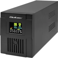 Qoltec 53770 szünetmentes tápegység (ups) vonal interaktív 1,5 kva 900 w 2 ac kimenet kép