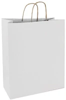Qx 18X22X8 Papírtáska 18x22x8 sodrott füles fehér kép