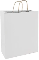 Qx 26X35X12 Papírtáska 26x35x12 sodrott füles fehér kép