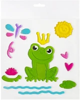 Qx 312768 Ablakzselé 20x20 cm béka kép