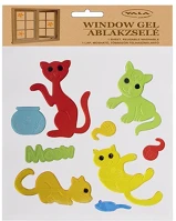 Qx 312826 Ablakzselé 20x25 cm macskák kép