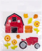 Qx 312841 Ablakzselé 25x20 cm farm és traktor kép