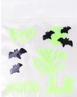 Qx 312845 Ablakzselé 25x20 cm foszforeszkáló denevér kép