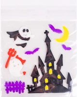 Qx 312847 Ablakzselé 25x20 cm szellemkastély kép