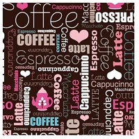 Qx 343039 Szalvéta 33 x 33 cm 3 rétegű art coffee kép
