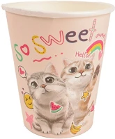 Qx 364348 Party pohár 2,7 dl cicás 10 db/csomag kép