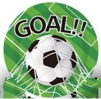 Qx 364367 Party tányér 23 cm focis 10 db/csomag kép