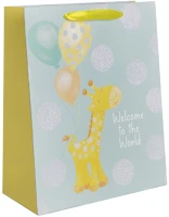 Qx 370083 Dísztasak 26x32 cm zsiráffal kép