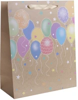 Qx 370414 Dísztasak matt 31x42 cm színes lufik kép