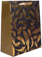 Qx 370636 Dísztasak matt 26x32 cm arany tollak kép