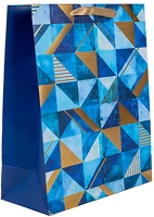 Qx 370760 Dísztasak matt 26x32 cm arany/kék mintás kép