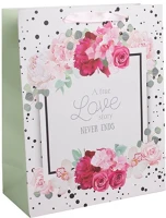 Qx 371312 Dísztasak matt 11x14 cm rózsás 