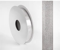 Qx 447636 Iris szalag hópihés ezüst 15mm/10méter kép