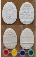 Qx 46839 Kreatív dekoráció festhető tojás/virág  2 db/csomag kép