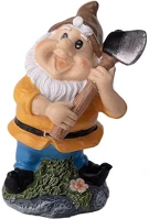 Qx 46873 Iris dekor műgyanta törpe+balta narancs 5x8,7cm kép