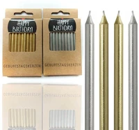 Qx 497372 Gyertya szálas arany-ezüst 24db/csomag kép