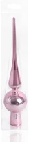 Qx 50422 Karácsonyi csúcsdísz fényes műanyag rózsaszín 26 cm kép