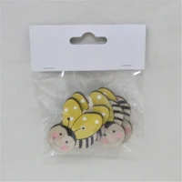 Qx 64845 Kreatív dekoráció méhecske fa 3 db/csomag kép