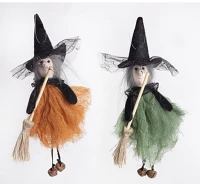 Qx 68277 Halloween boszorkány akasztós 23 cm 2 féle kép