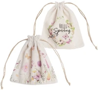 Qx 68553 Tavaszi szütyő textil virágmintás - 2 féle kép