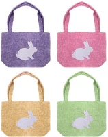 Qx 68942 Iris dekor textil kistáskás nyuszi 4 szortiment 20x13cm kép