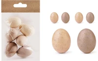 Qx 72008 Húsvéti tojásdekoráció natúr/barack 6 db/csomag kép