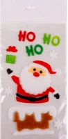 Qx HO-HO-HO Ablakzselé 15x30 cm mikulás ho-ho-ho kép