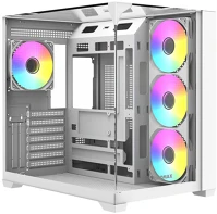 Raidmax I620 I620 rgb tempered glass white kép