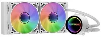 Raidmax LS240WT Infinita ls240 240mm argb fehér vízhűtéses processzor hűtő kép