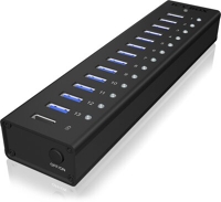 Raidsonic IB-AC6113 Icy box  usb3.0 hub (13port) + külső táp fekete kép