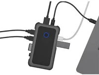 Raidsonic IB-DK2108M-C Icy box dockingstation 8-in-1 m.2 nvme usb-c dokkoló kép