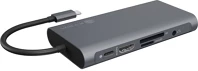 Raidsonic IB-DK4040A-CPD 10-in-1 10-port 100w usb-c dokkoló ezüst kép