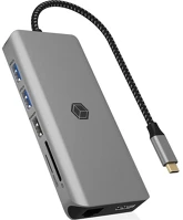 Raidsonic IB-DK4061-CPD 12-in-1 usb-c dokkoló szürke kép