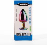 Rainbow H05XMEN000137 X-men secret shine metal butt plug  m kép