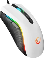 Rampage 12800 DPI Smx-r44 v2 macro 12800 dpi  rgb led  1,8m fonott kábel egér gamer fehér kép