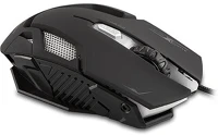 Rampage SMX-R1 egér gamer -  (4000dpi, 6 gomb, makro, led, harisnyázott kábel, fekete) kép