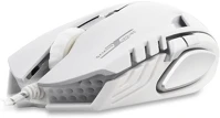 Rampage SMX-R2 egér gamer -  (4000dpi, 6 gomb, makro, led, harisnyázott kábel, fehér) kép