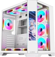 Rampage 1XUSB3.0 + 1XUSB2.0 számítógépház - nova (fehér; üveg; atx; 9,17