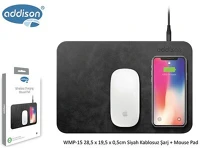 Rampage 30268 Egérpad -  (285x195x3mm; fekete, wireless töltő) kép