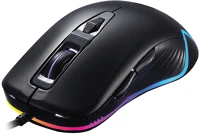 Rampage 3200DPI, 6 egér gamer - smx-r40 haidie ( gomb, makro, led, 1,5m harisnyázott kábel, fekete) kép