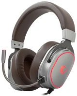 Rampage RGW8 fejhallgató -  comfy (7.1, mikrofon, usb, nagy-párnás, 2m kábel, szürke, led) kép